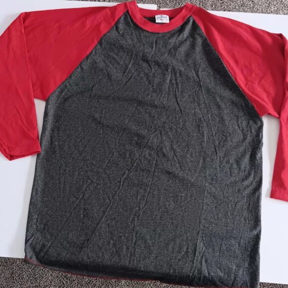 Vtg Men's Alore Jersey T-shirt Gray With Red Sleeves XL USA - Picture 3 of 8